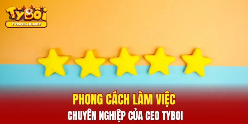 Phong cách làm việc chuyên nghiệp của CEO TYBOI